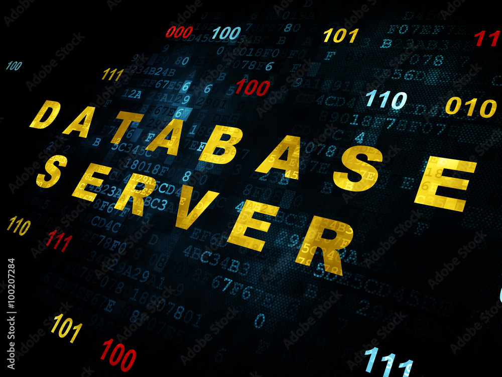 Software concept: Database Server on Digital background Software concept: Database Server on Digital background