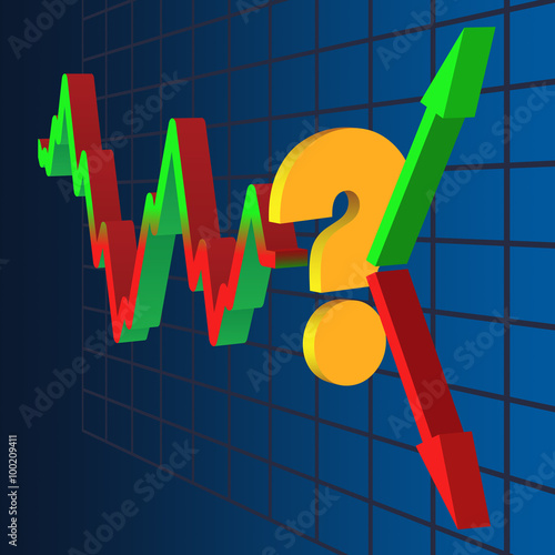 The chart ends with a question of up or down.
Symbol of uncertainty of further dynamics.