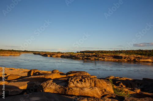 Sam Pan Bok in Mae Kong river. Ubonratchathani Province ,Thailan