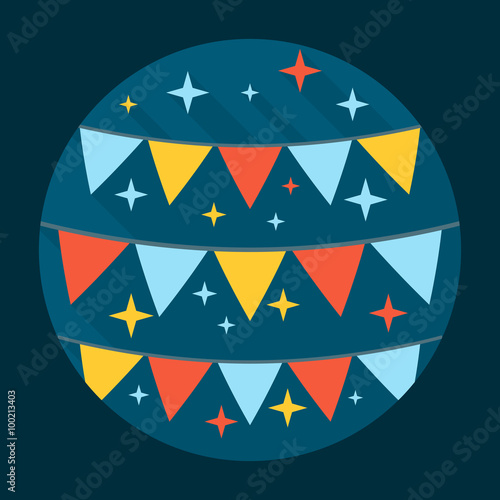 Festive Flags Icon