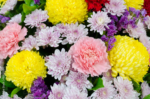Bunch of colorful flowers decoration