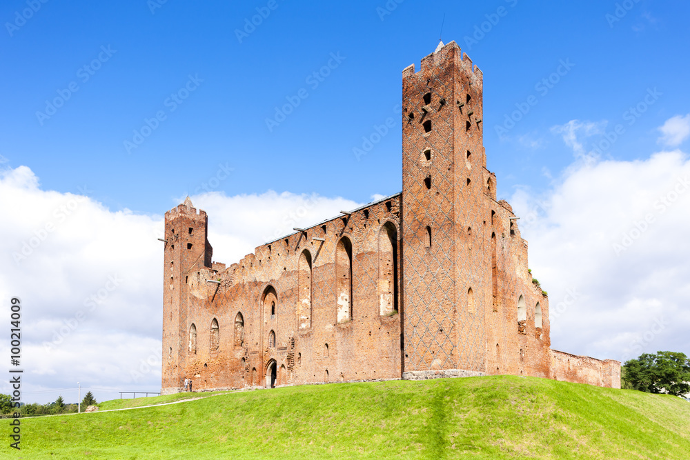 ruins of castle in Radzyn Chelminski, Kuyavia-Pomerania, Poland