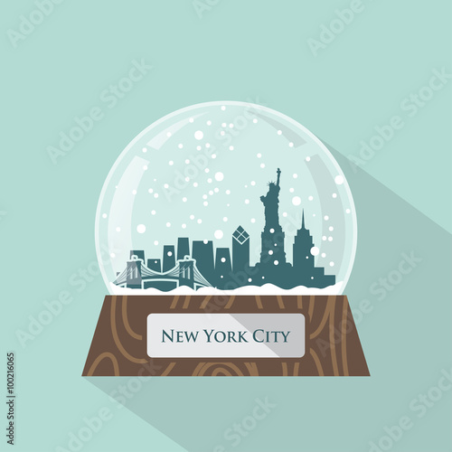 New York City snow globe 