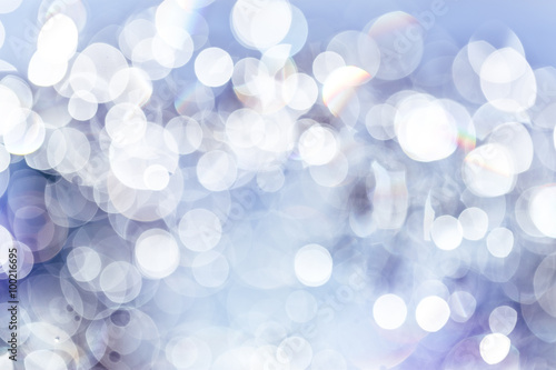 Light blue bokeh abstract background