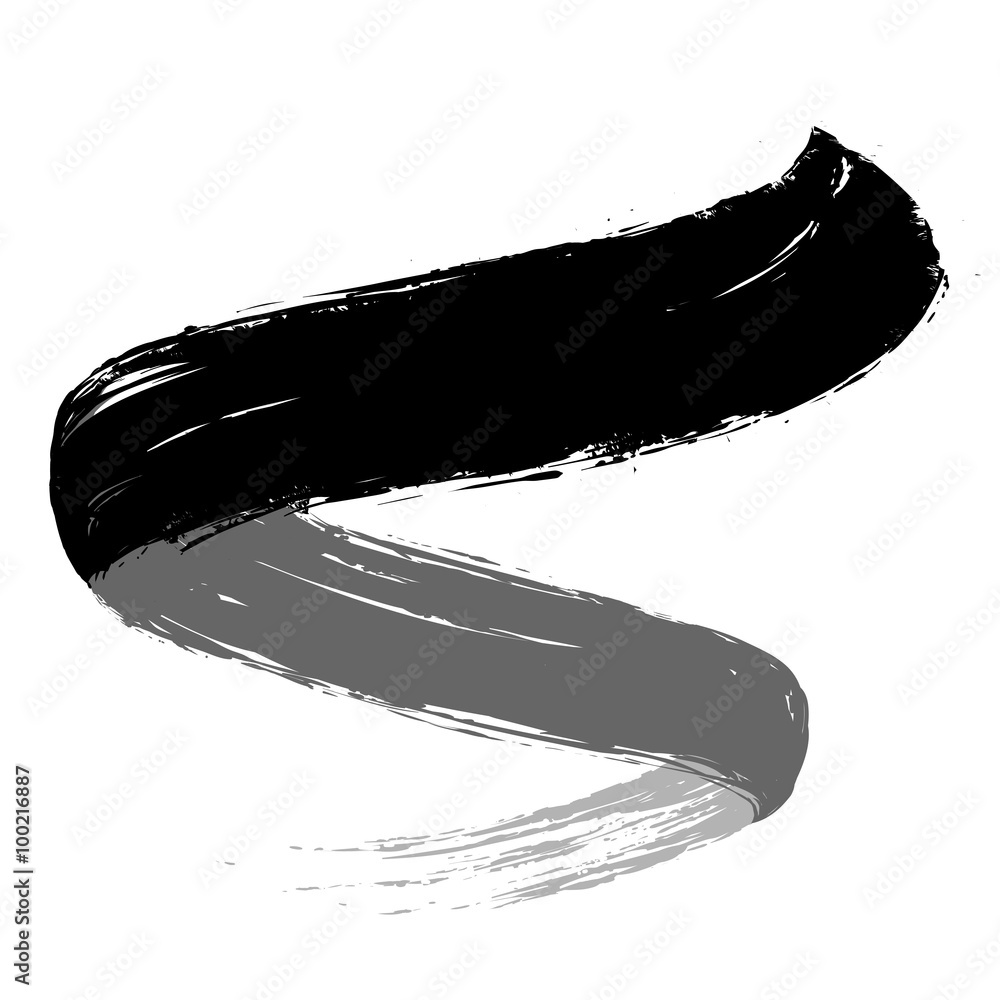 Fototapeta premium Grunge paint brush background template