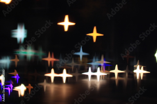 star bokeh background.