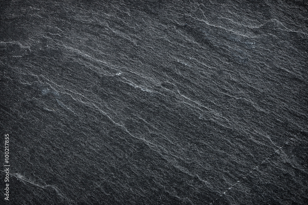 Fototapeta premium Dark grey / black slate background or texture.
