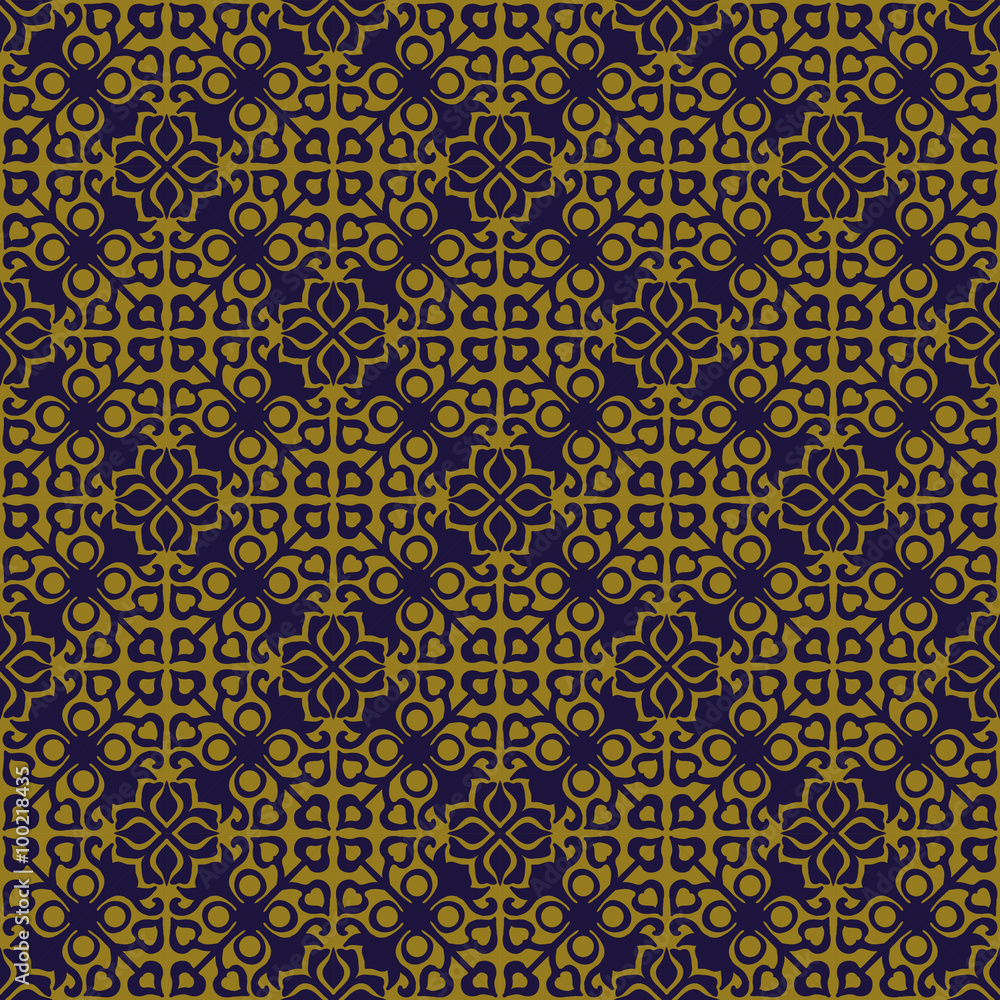 Elegant antique background image of round cross kaleidoscope pattern.
