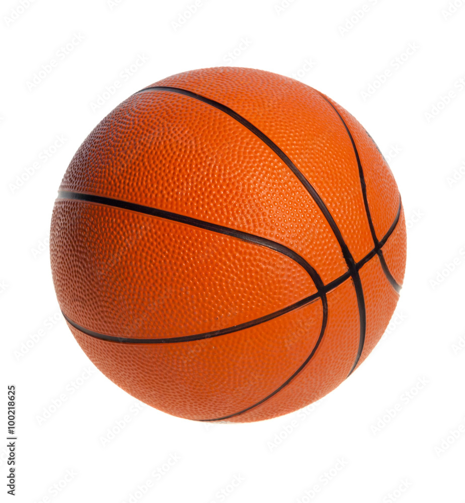 Orange  basket ball, isolated in white background