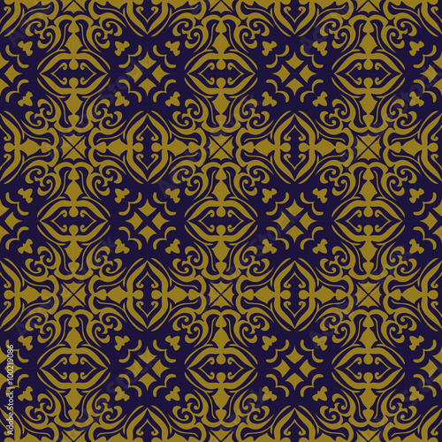 Elegant antique background image of spiral round cross kaleidoscope pattern.  
