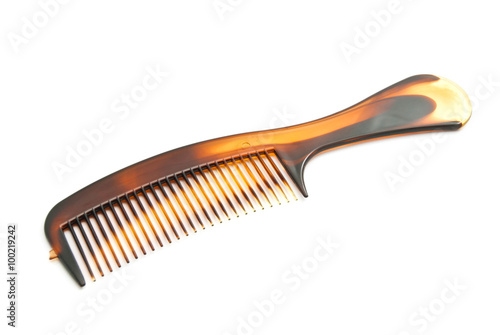 single brown hairbrush