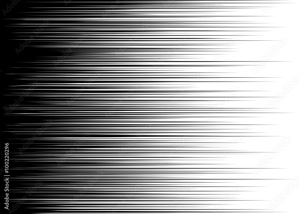 Fototapeta premium Comic book black and white horizontal lines background Rectangle