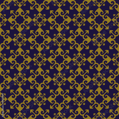 Elegant antique background image of arrow spiral geometry pattern