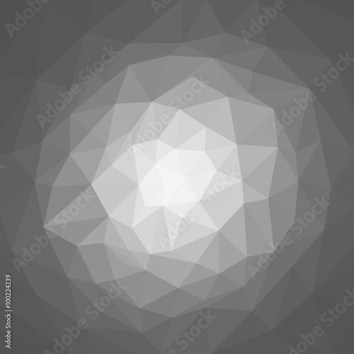 Fototapeta Naklejka Na Ścianę i Meble -  Low poly design triangular gray background  triangle polygon