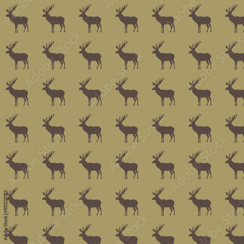 Pattern with deer © maximys15