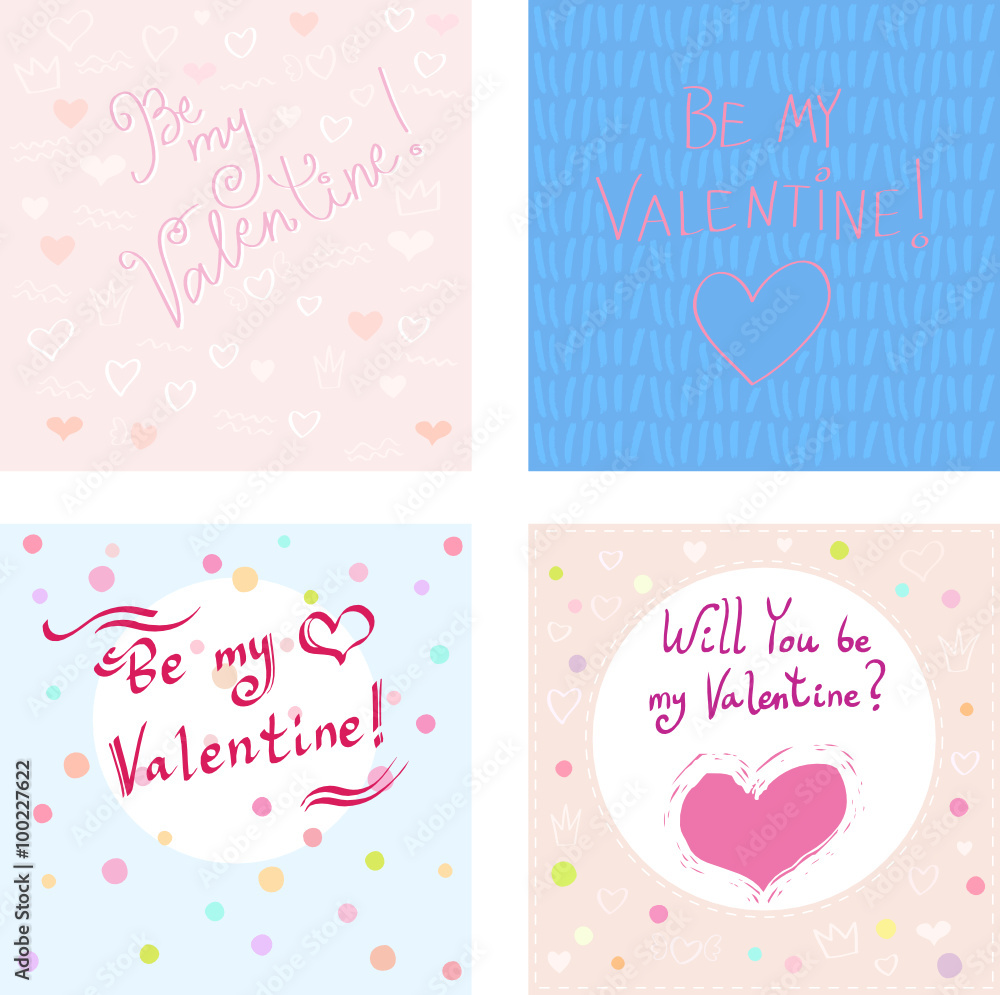 Valentine's Day Card set
