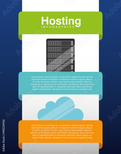 hosting infographic design 