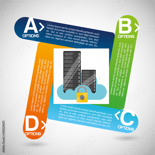 hosting infographic design 