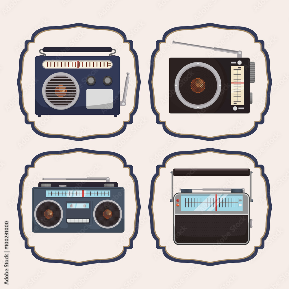 Music icons design Music icons design