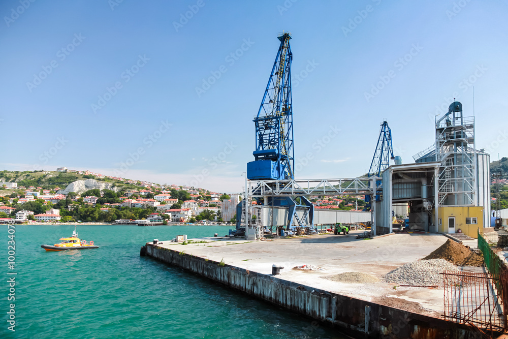 Cargo terminal of Balchik port, Bulgaria