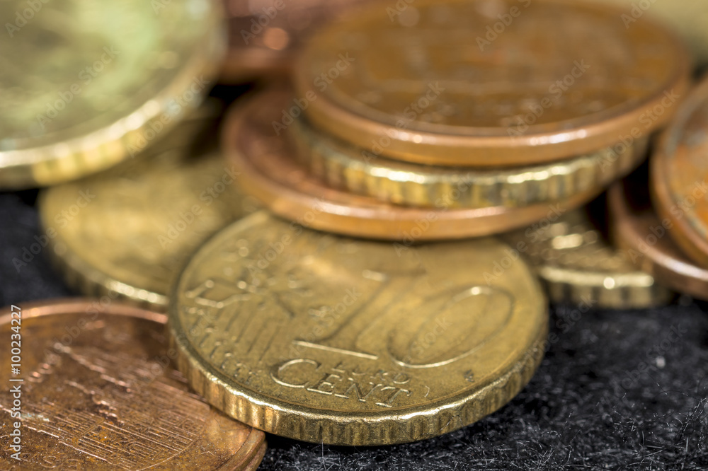 Cent euro coins Cent euro coins
