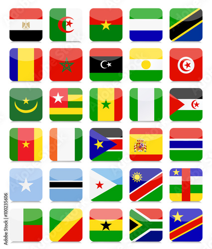 Free Download World Flags Flat Square Icon Set - GFXLoad