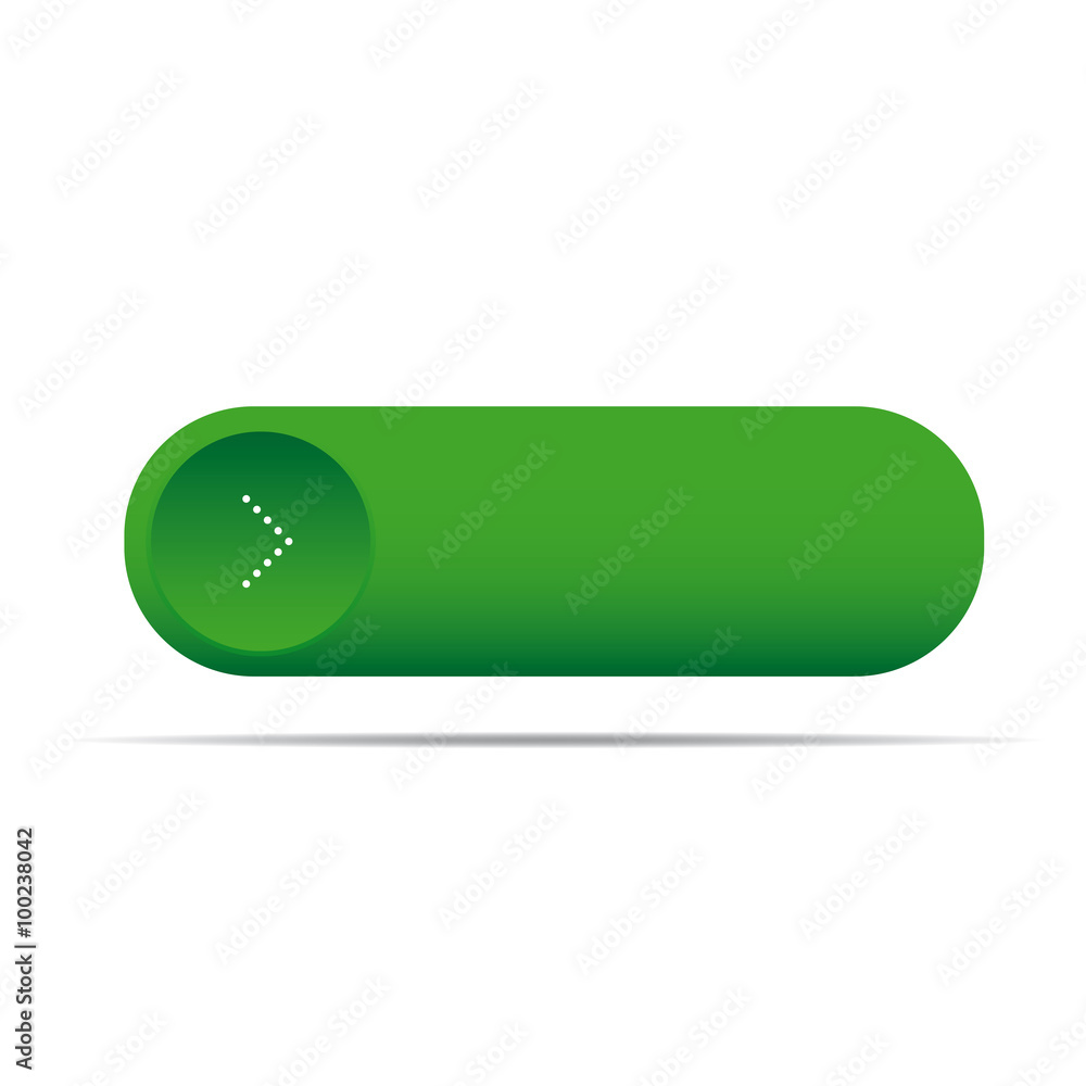 Empty green button for web vector Empty green button for web vector