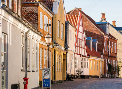 Strasse in Ribe, Jütland, Dänemark photo