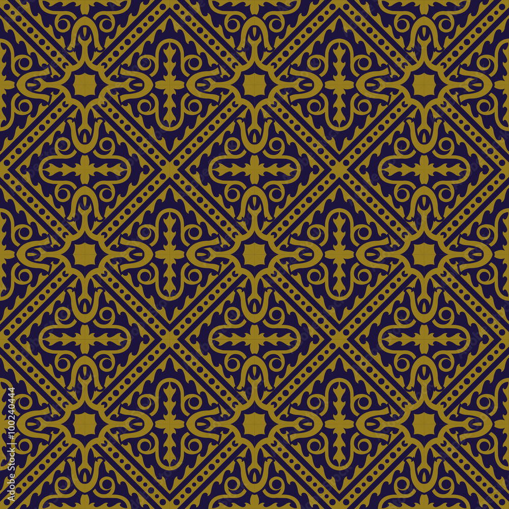 Elegant antique background image of geometry cross round pattern.
