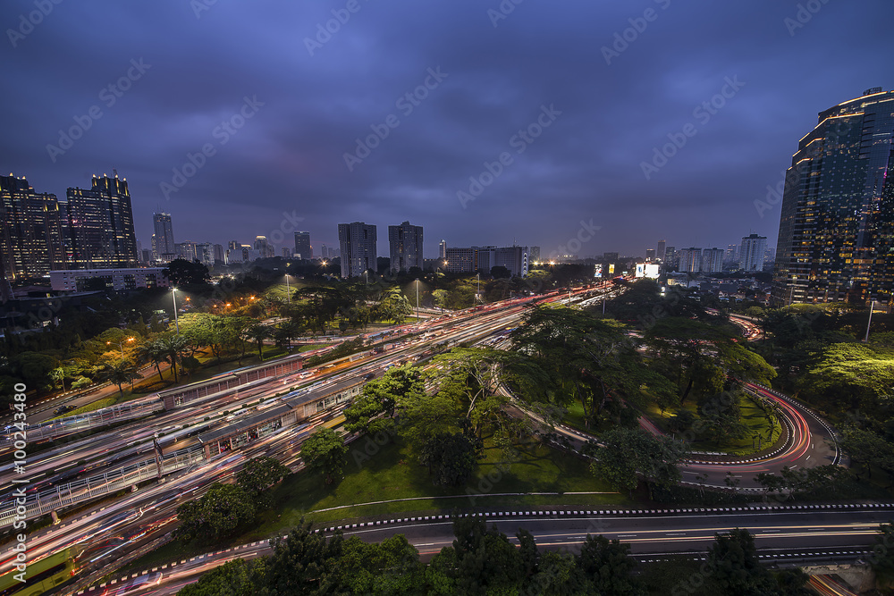 Fototapeta premium Jakarta city panorama