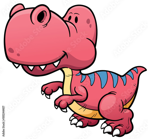 Vector illustration of Dinosaur cartoon