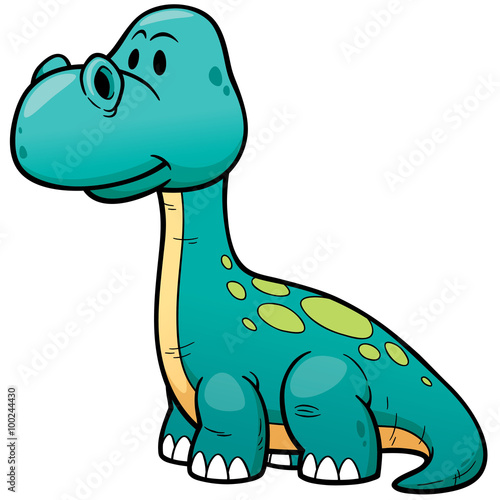 Obraz na płótnie dinozaur ładny kreskówka