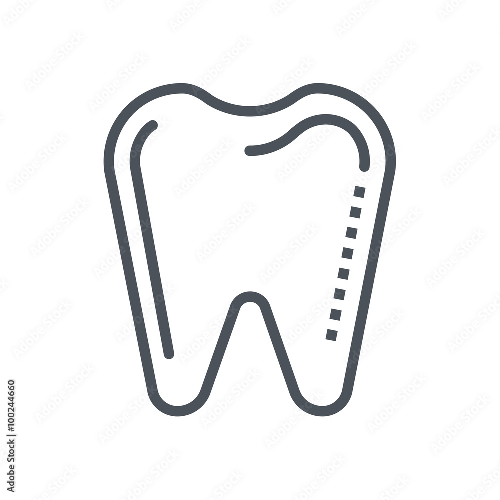 Fototapeta premium Dentist, tooth icon