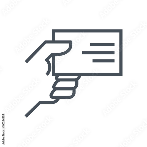 Business card icon