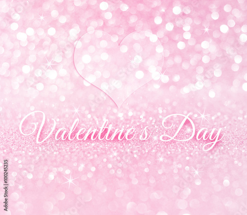 Valentine's Day on white pi...