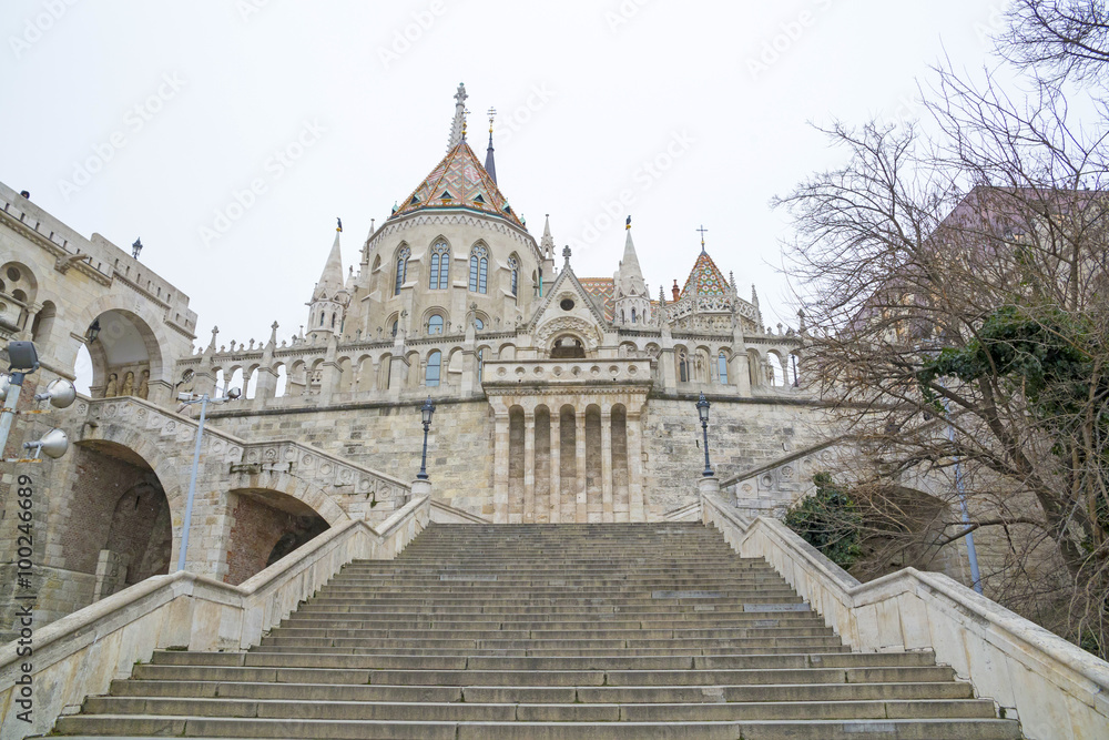 Fototapeta premium fisherman 's tower in Budapest