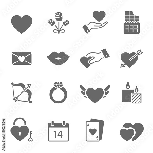 Valentines icons