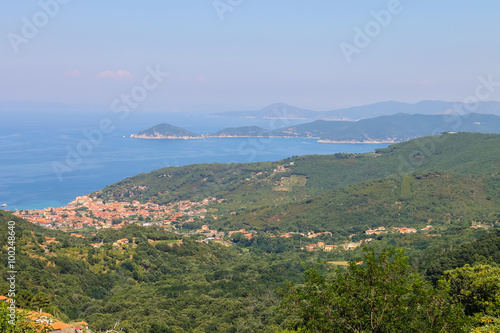 Coast of Tyrrhenian Sea on Elba Island, Italy. Panorama of Marci © nicknick_ko