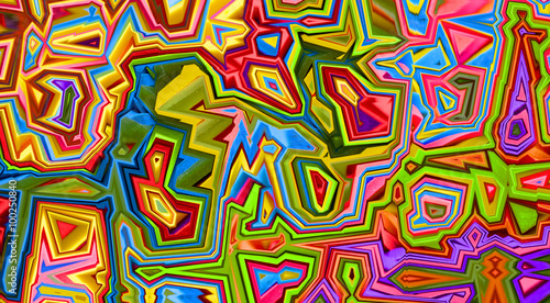 Colourful Crazy Abstract Background