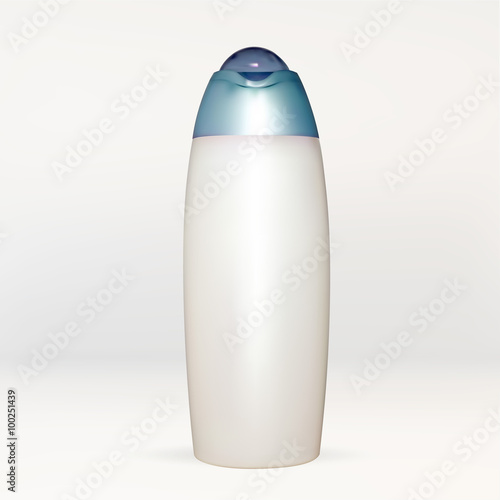 bottle tube of cream, lotion, white, empty, for applying your advertisement isolated vector new clean