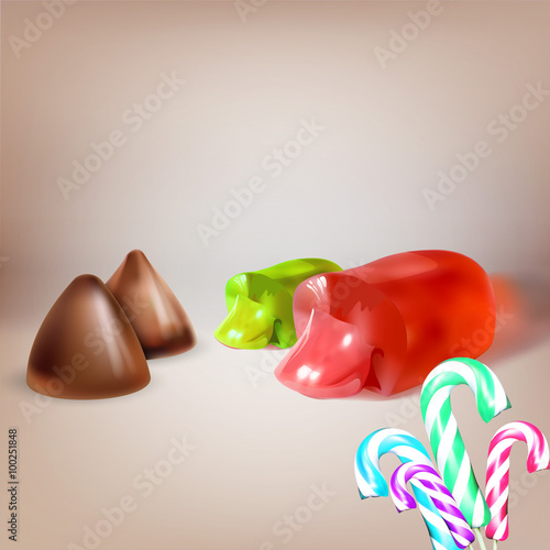 candy, jelly filled, liquid filling, sucking candy, cut, icon, isolated object vector, lollipop