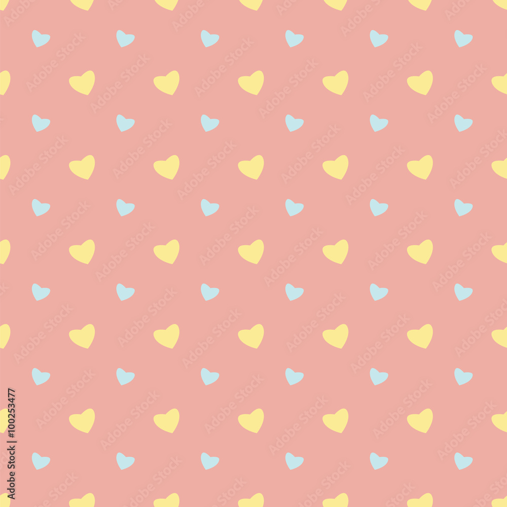 Seamless pattern with hearts for Valentine's Day Seamless pattern with hearts for Valentine's Day