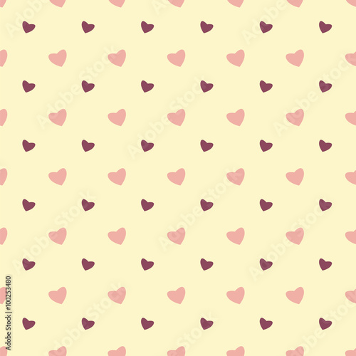 Seamless pattern with hearts for Valentine's Day