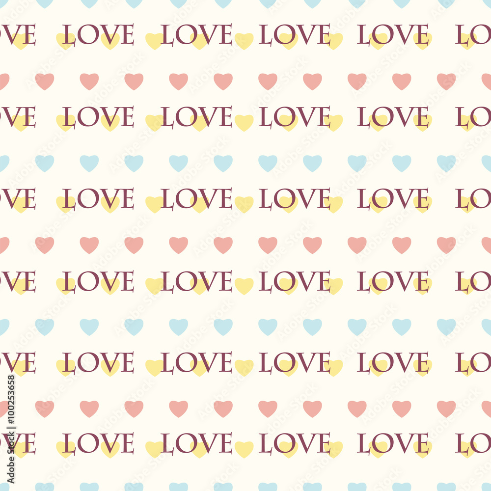 Seamless pattern with hearts for Valentine's Day Seamless pattern with hearts for Valentine's Day