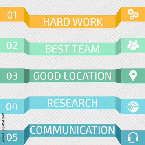 Infographics set. Vector Template for diagram, graph, presentation and chart