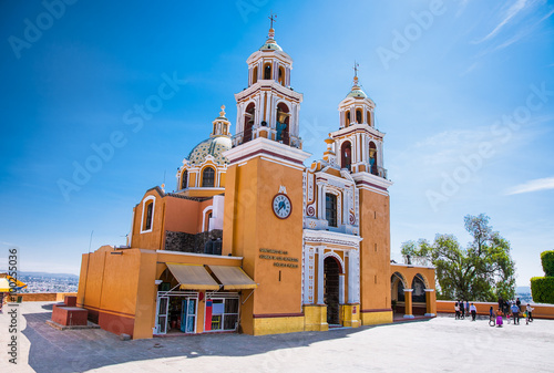 Santuario de los remedios, Cholula in Puebla, Mexico photo
