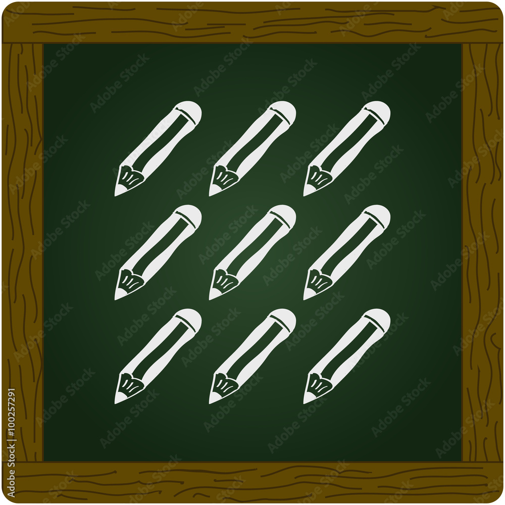 Simple doodle of some pencils Simple doodle of some pencils