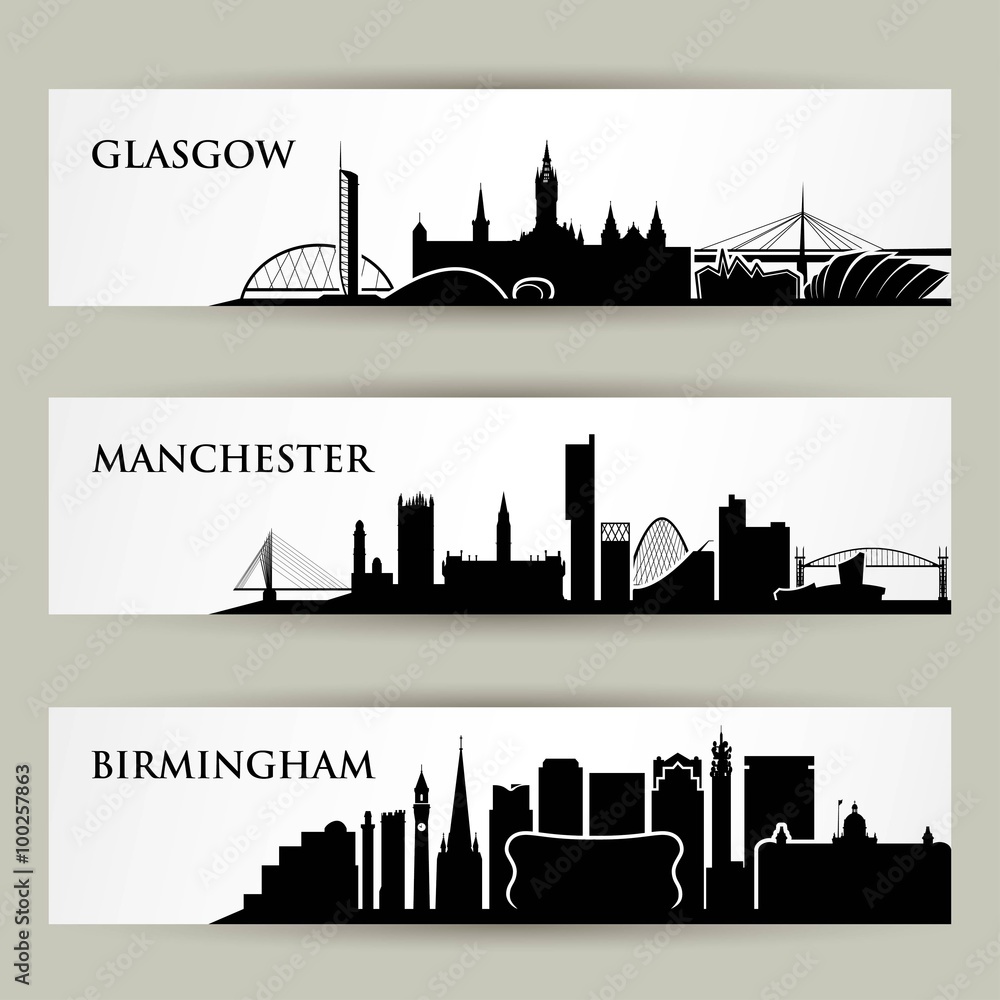 United Kingdom city skylines