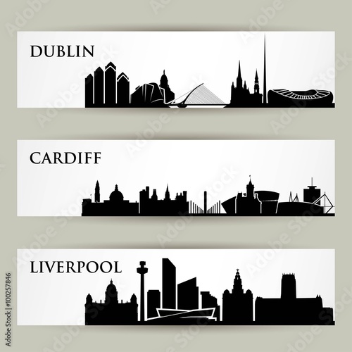 United Kingdom city skylines