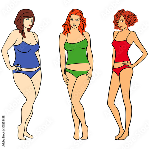 Females with different figures